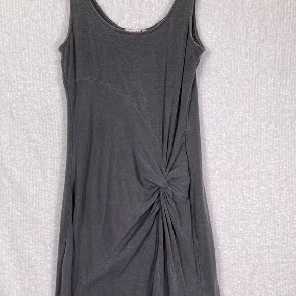 Sundry Gray Twist Front Sleeveless Maxi Dress Size 3 - Picture 4 of 11
